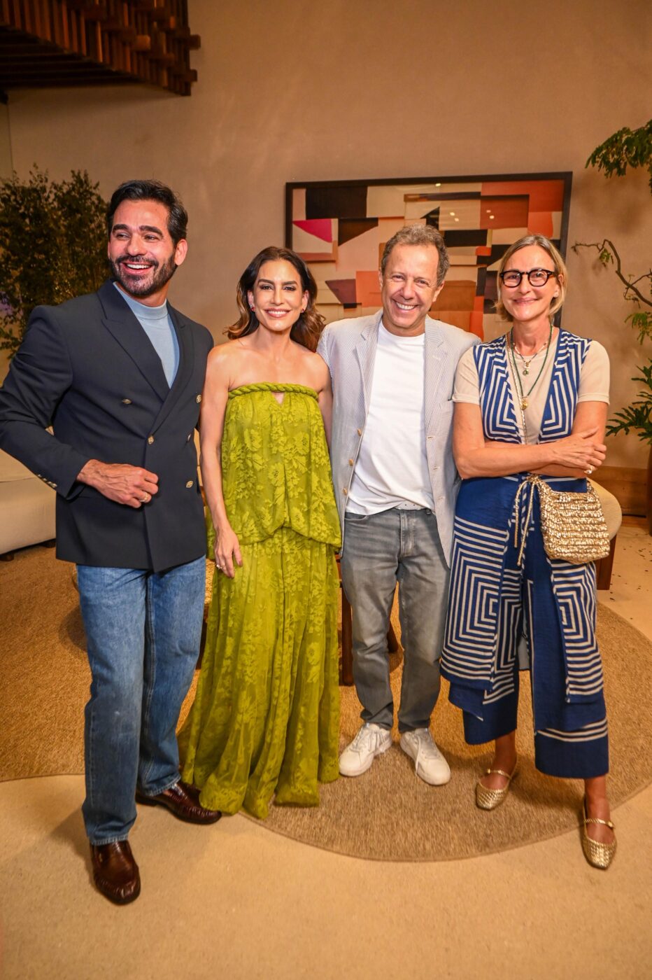Marlon Gama, Ticiana Villas Boas, Vik Muniz e Clarissa Schneider