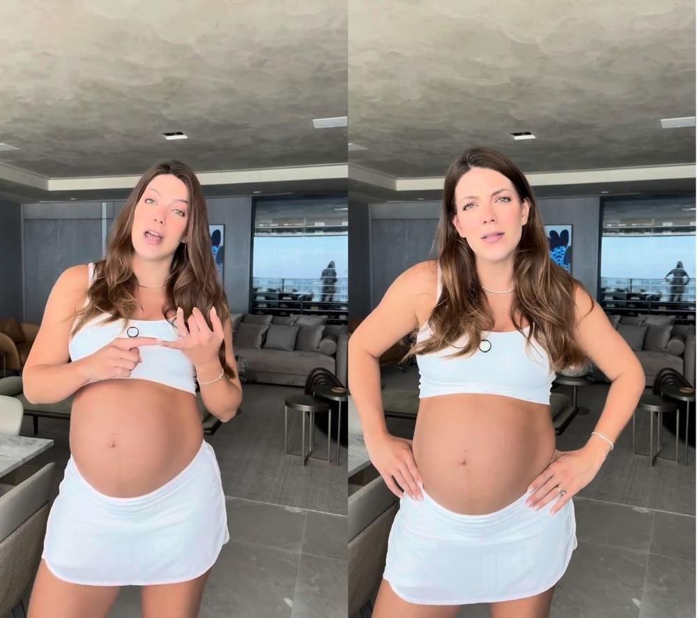 Nora de Bell Marques, Pati Guerra rebate comentários sobre o corpo durante gravidez: ‘Não precisa’