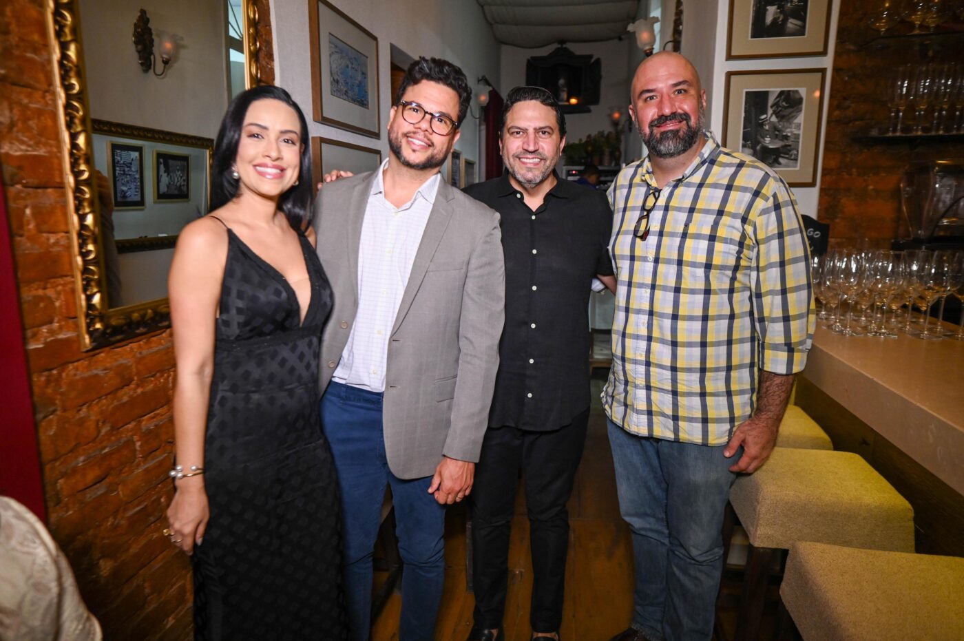 Priscila Guimarães, Vitor Hugo, Eduardo Magalhães e Marcos Brazão