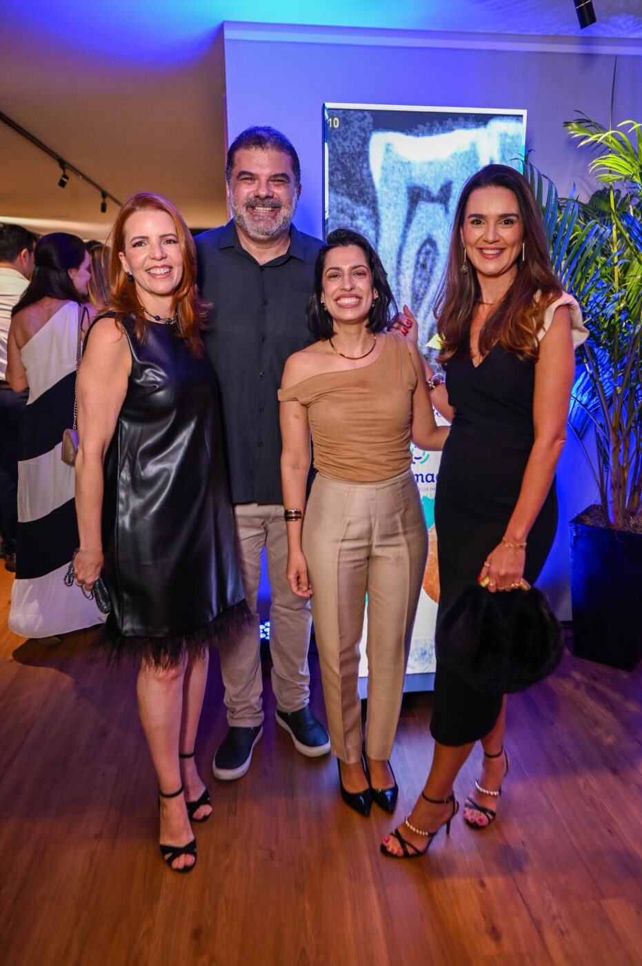 Iêda Crusoé Rebello, Daniel Rebello, Luiza Ferreira e Juliana Gonzalez