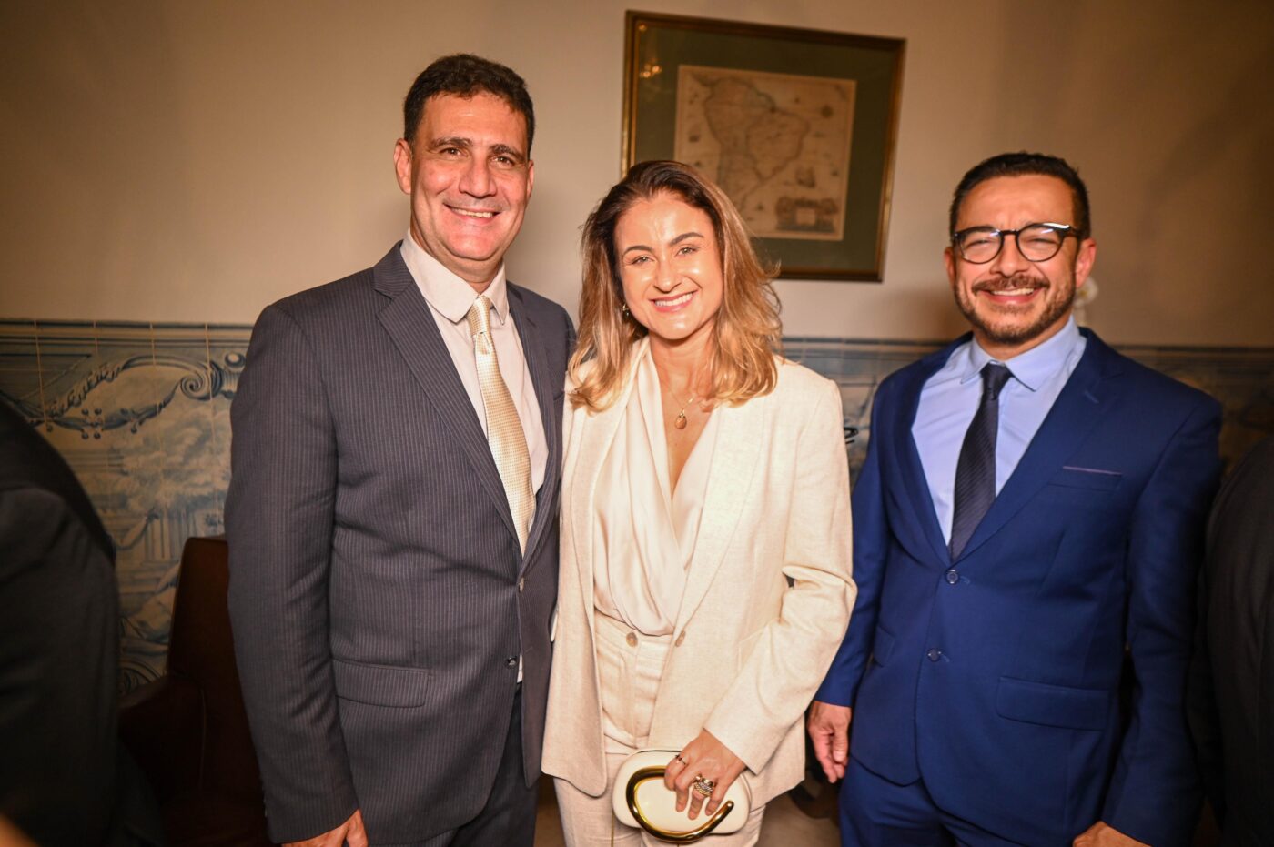 Marcos, Luciana Sarno e Marcelo Aquino