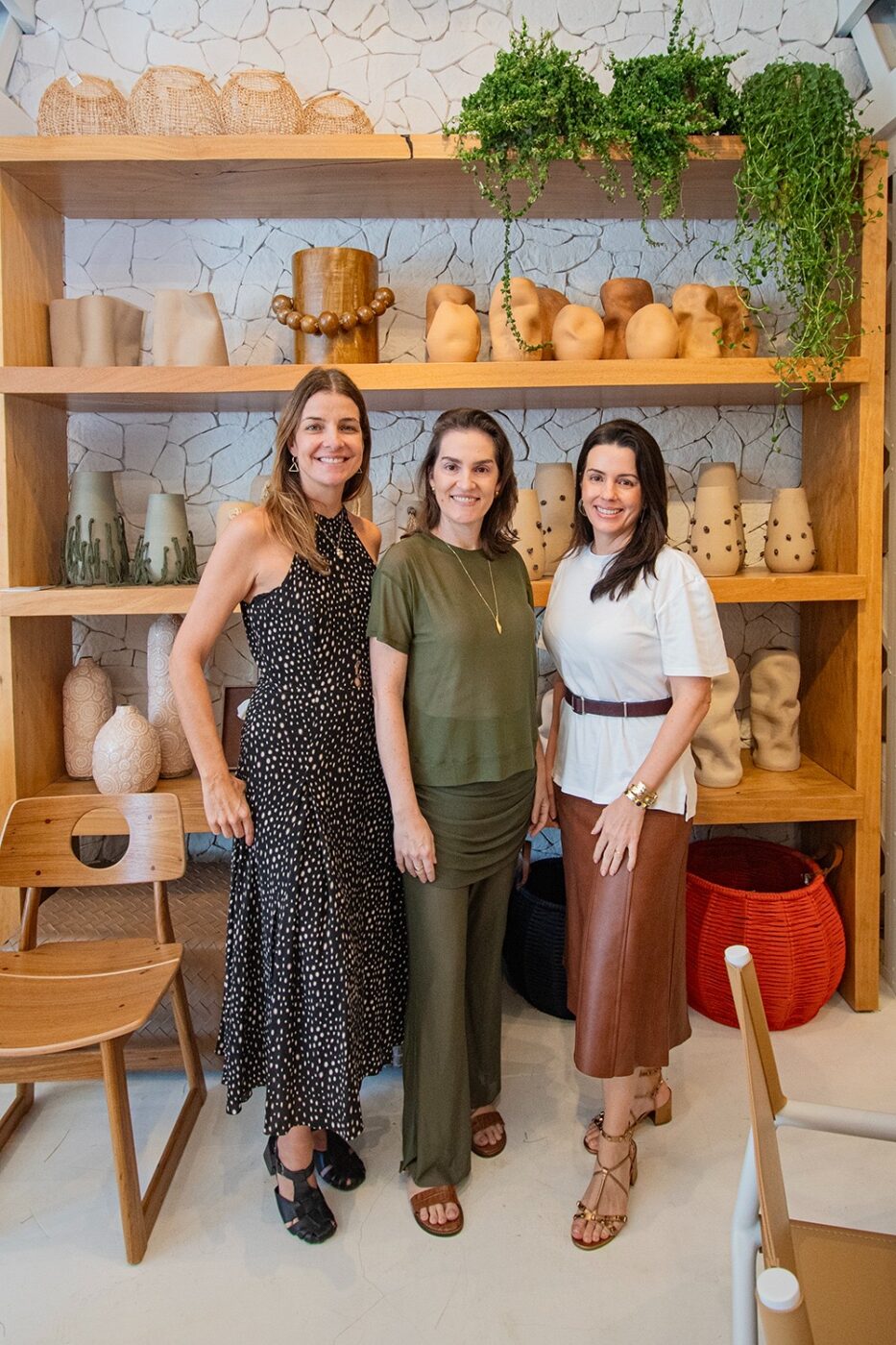 Milena Sá, Flávia Foguel e Cristiana Reis