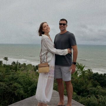 Saiba qual praia da Bahia Fabiana Justus escolheu para renovar os votos