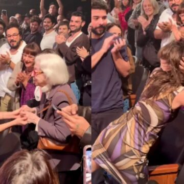 Fernanda Montenegro se emociona ao assistir montagem de peça protagonizada por ela pela primeira vez em 1961