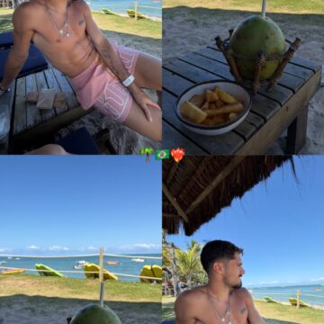 Galã da Copa, craque português curte férias na Bahia após eliminação; veja fotos