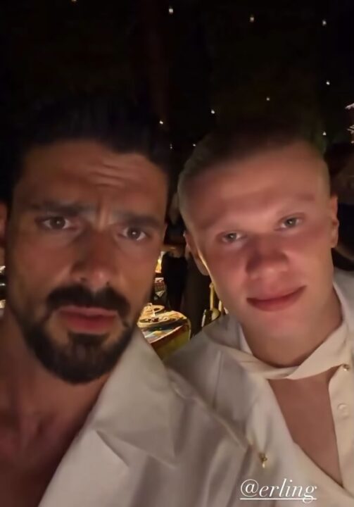 Michele Morrone e Erling Haaland se encontram em evento da Dolce & Gabbana na Itália; veja vídeo
