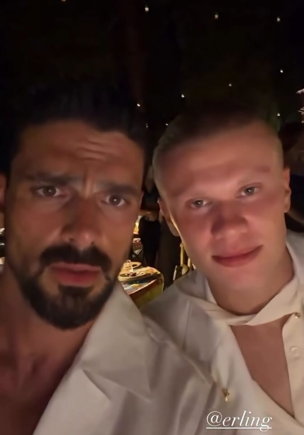 Michele Morrone e Erling Haaland se encontram em evento da Dolce & Gabbana na Itália; veja vídeo