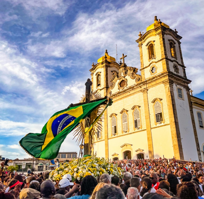 Torcida sagrada! Igreja do Bonfim suspende missa na hora do jogo do Brasil neste domingo