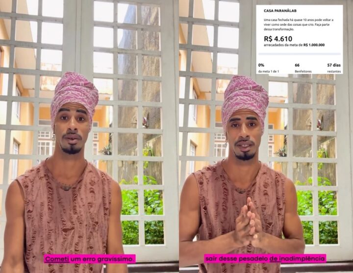 Artista pernambucano faz vaquinha para pagar aluguel atrasado e é criticado na web: “Pague suas contas”