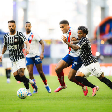 Bahia x Corinthians: primeiro tempo termina em empate