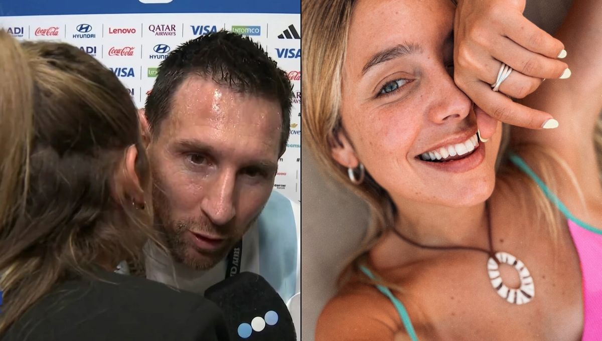 Após rumores, Messi dá beijo no rosto de jornalista depois de vitória da Argentina