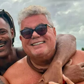 Milton Cunha posa ao lado de namorado Maceió: “Amor lindo”
