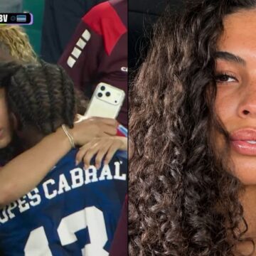Quem é Jayley da Cruz, namorada de Sidny Lopes Cabral que viralizou na comemoração do gol