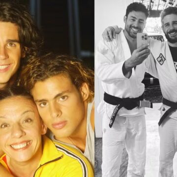 Cauã Reymond e Pedro Neschling aparecem juntos em foto 22 anos após viverem irmãos em “Da Cor do Pecado”