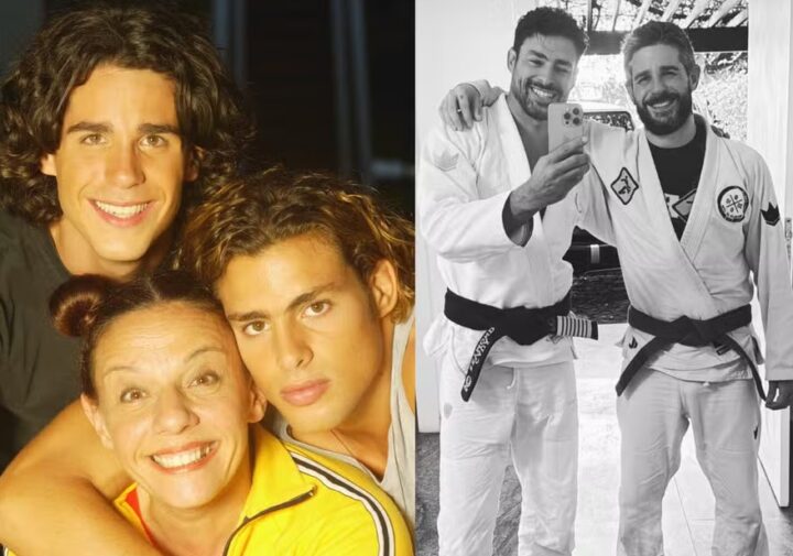 Cauã Reymond e Pedro Neschling aparecem juntos em foto 22 anos após viverem irmãos em “Da Cor do Pecado”