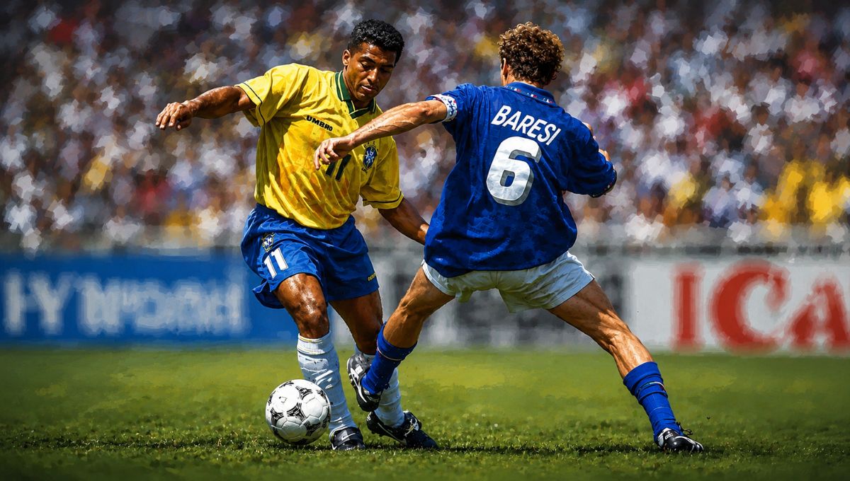 Em 23 dias, Baresi foi de cirurgia no joelho à marcação de Romário na final da Copa 94