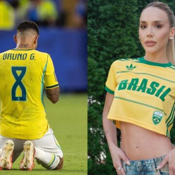 Após pênalti perdido contra Noruega, Bruno Guimarães recebe apoio da esposa: ‘Dói na alma’