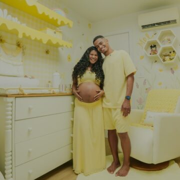 Sheuba e Tiago Souza revelam detalhes do quartinho da primeira filha, Ana Mel