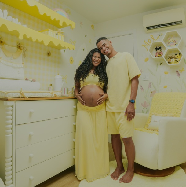 Sheuba e Tiago Souza revelam detalhes do quartinho da primeira filha, Ana Mel