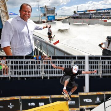 Salvador inaugura primeira pista de skate do Brasil certificada pela World Skate; veja fotos