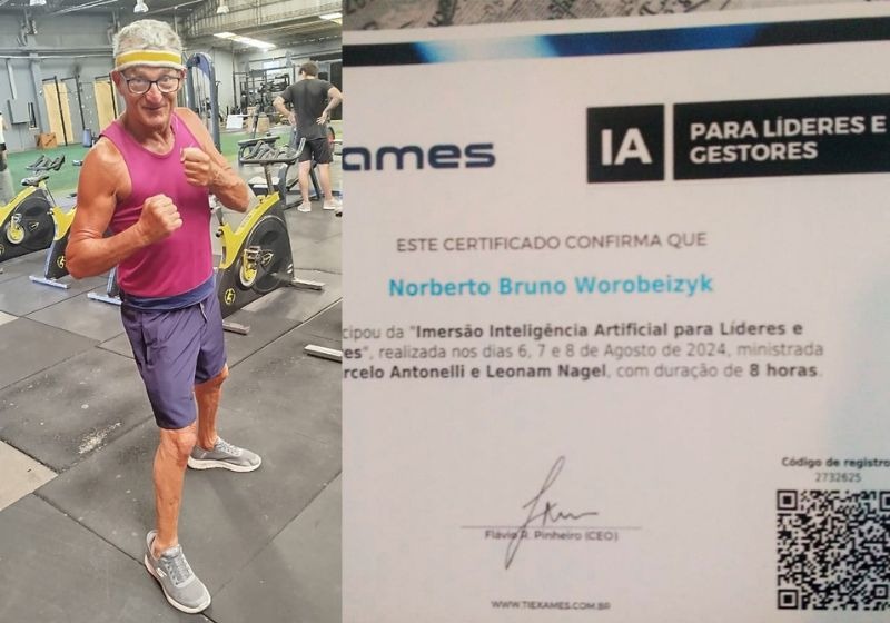Aos 78 anos, idoso estuda inteligência artificial, consegue emprego e vira diretor de empresa de tecnologia