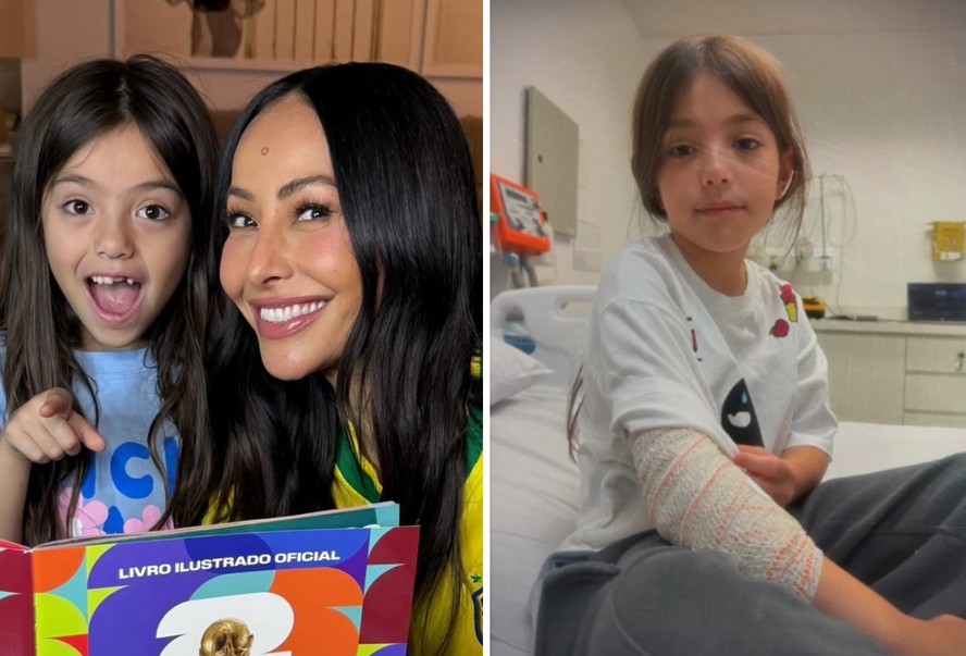 Filha de Sabrina Sato sofre acidente e apresentadora relata momento de tensão: ‘Meu coração foi junto’