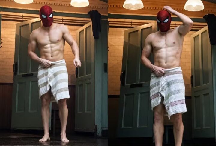 Tom Holland chama atenção com cenas sem camisa em novo filme do Homem-Aranha