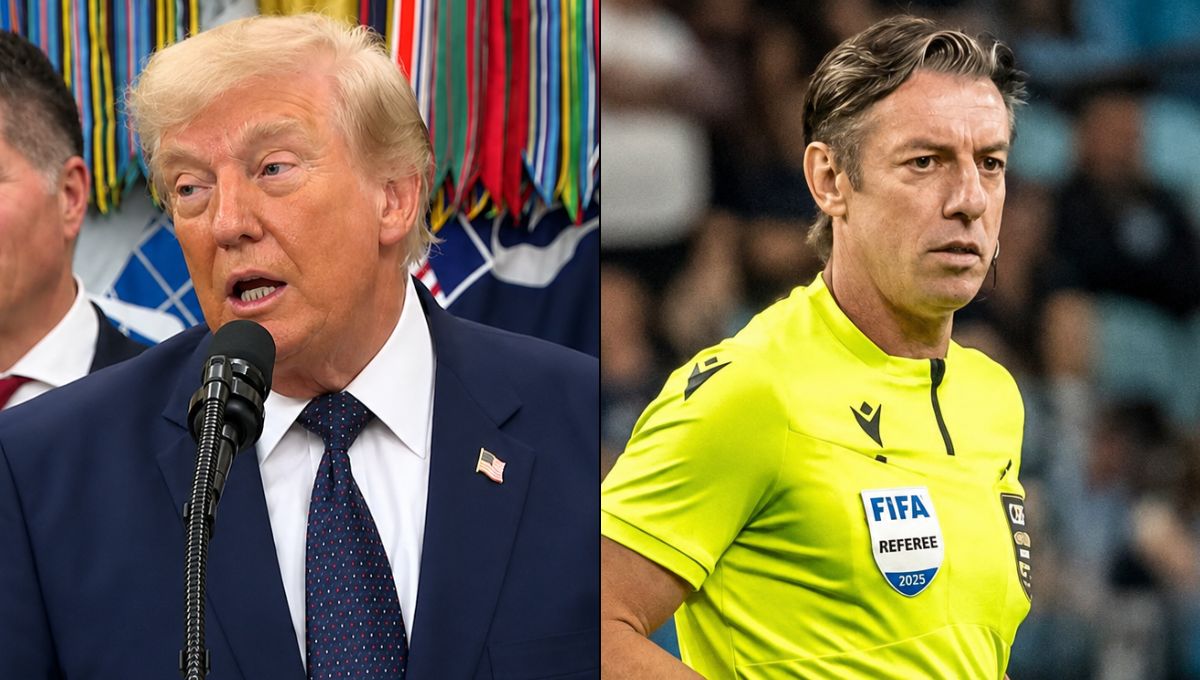 Trump chama árbitro brasileiro de “muito suspeito” e confirma que pediu à Fifa revisão de cartão vermelho de Balogun