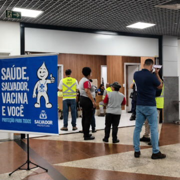 Aeroporto de Salvador recebe posto de vacinação gratuita durante o mês de julho