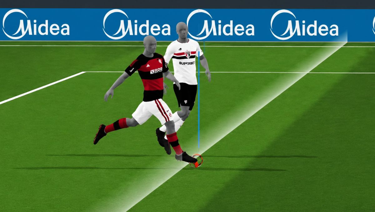 Impedimento semiautomático do Brasileirão não é igual ao da Copa; entenda diferenças