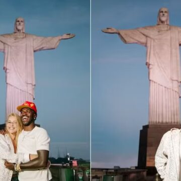 Virginia Fonseca e Vini Jr. visitam Cristo Redentor e recebem mensagens de carinho nas redes