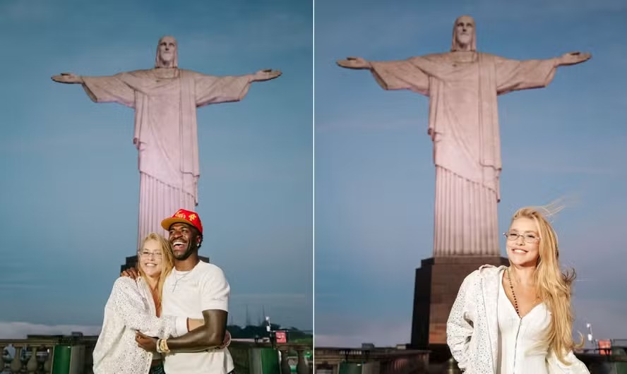 Virginia Fonseca e Vini Jr. visitam Cristo Redentor e recebem mensagens de carinho nas redes