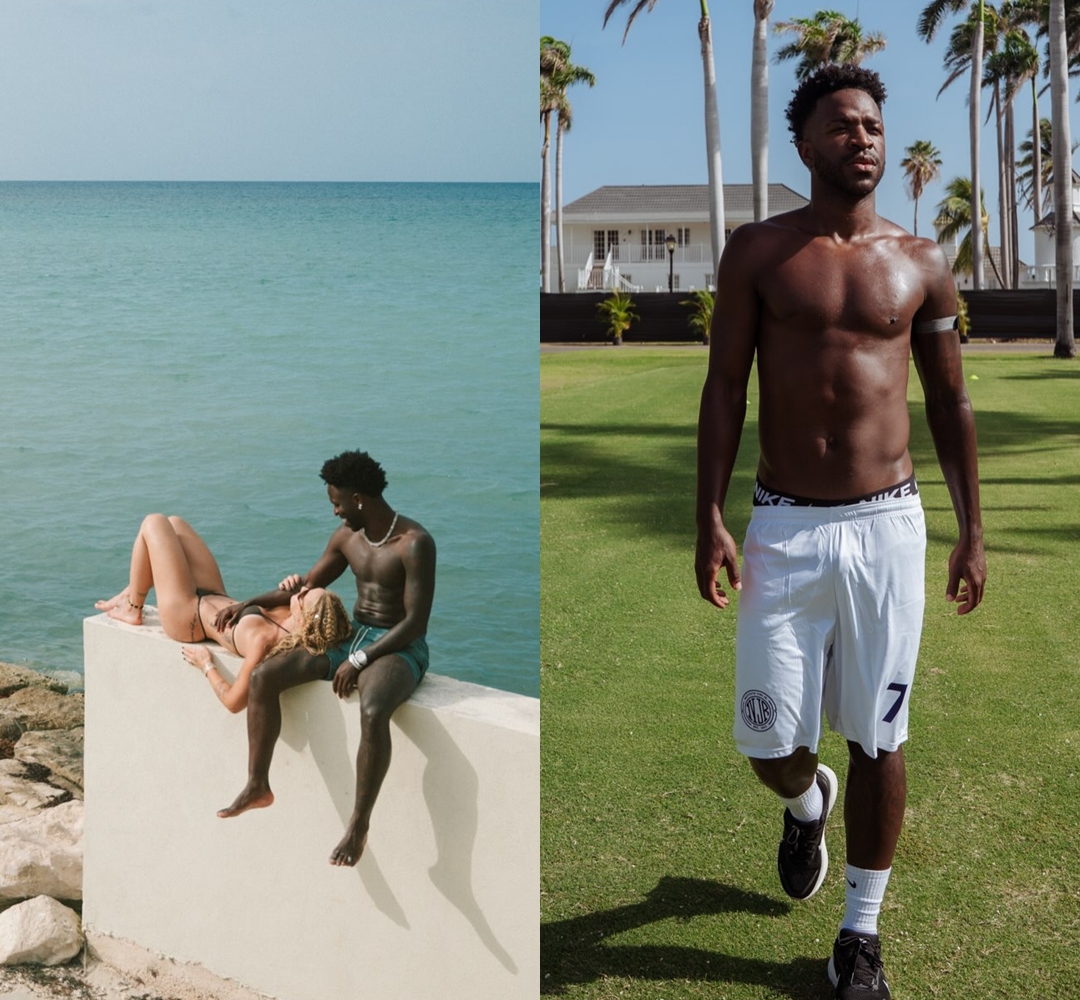 Vini Jr abre álbum de fotos de viagem romântica com Virginia na Jamaica