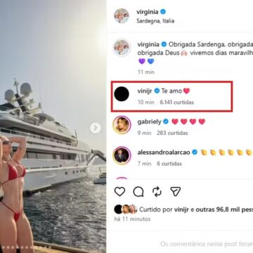 Vini Jr. se declara para Virginia Fonseca após viagem à Itália: “Te amo”