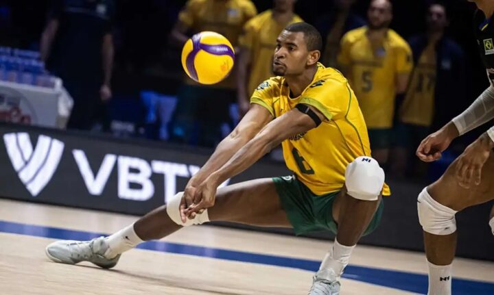 Brasil vence a China, mas cai na primeira fase da Liga das Nações de vôlei masculino