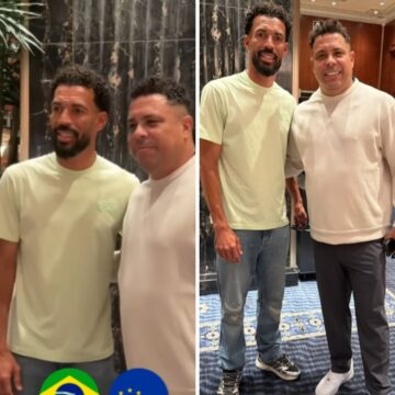 Estrela da Copa, Vozinha encontra Ronaldo Fenômeno durante evento nos EUA