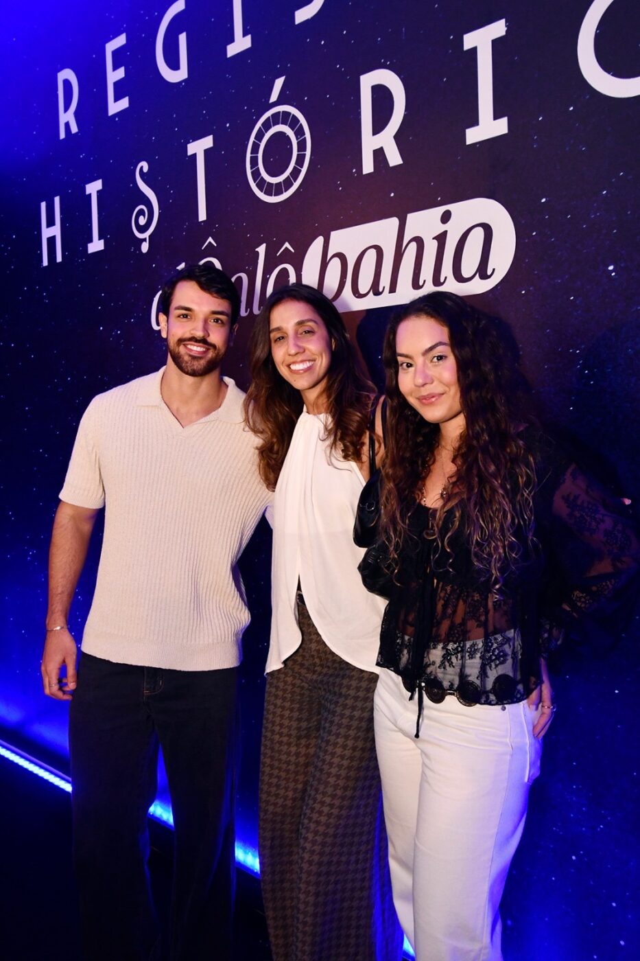 Cássio Melo, Ticiana Landim e Guili Barradas 