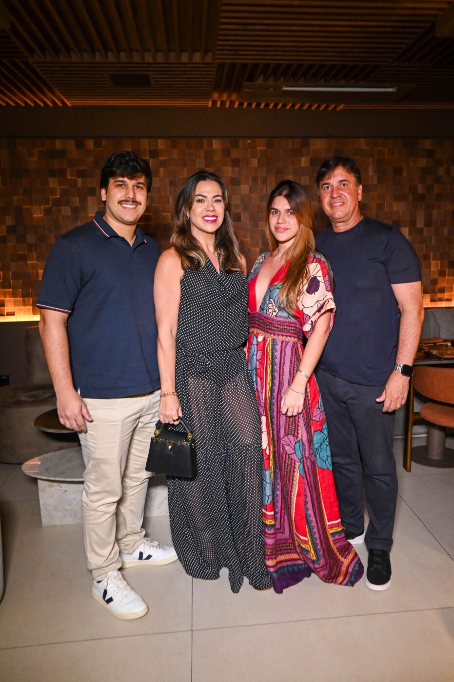 João Felipe, Cecília, Bruna e João Góes