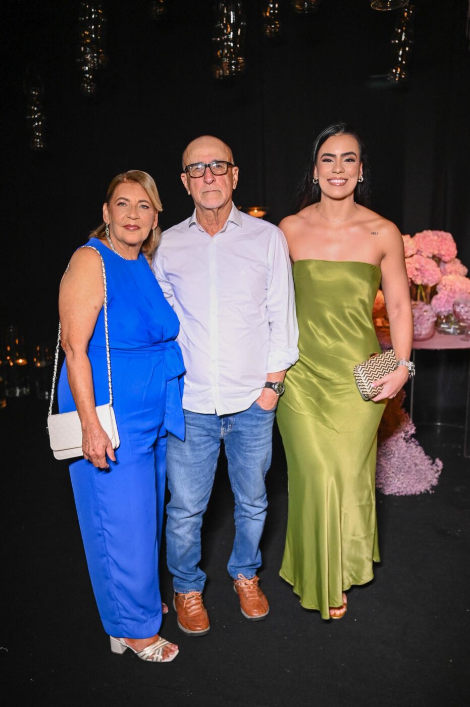 Maria Luiza, Cláudio Pereira e Ana Rosa Pereira