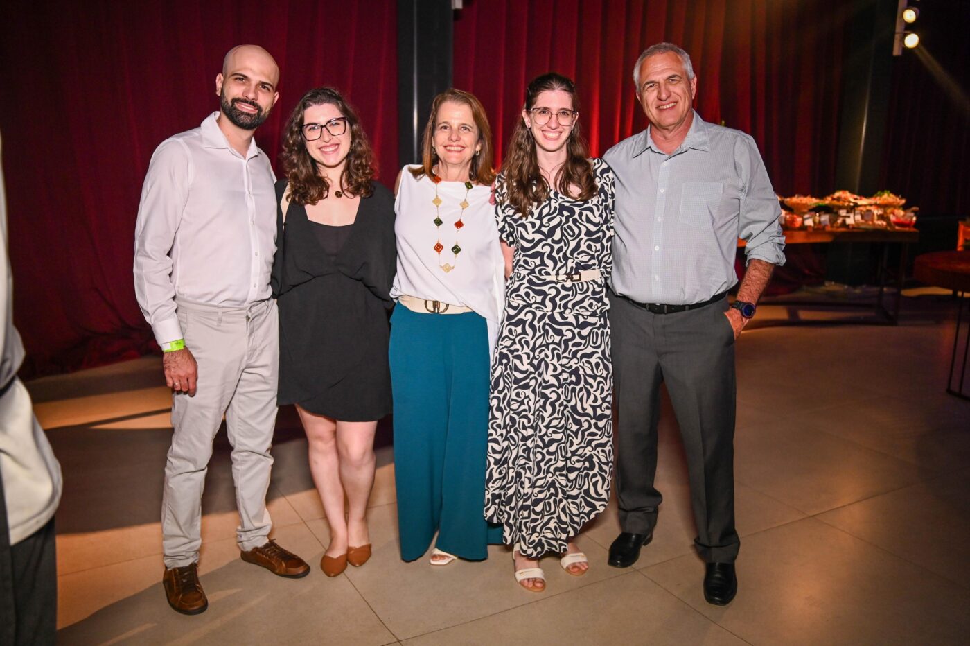 Daniel Lott, Carla Lourenço, Marília, Carolina e Mário Lott