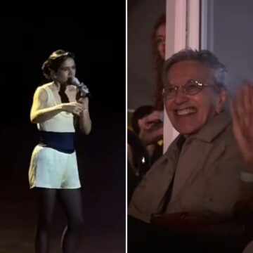 Rosalía homenageia Caetano Veloso em show no Rio de Janeiro: ‘Me emociona’; veja vídeo