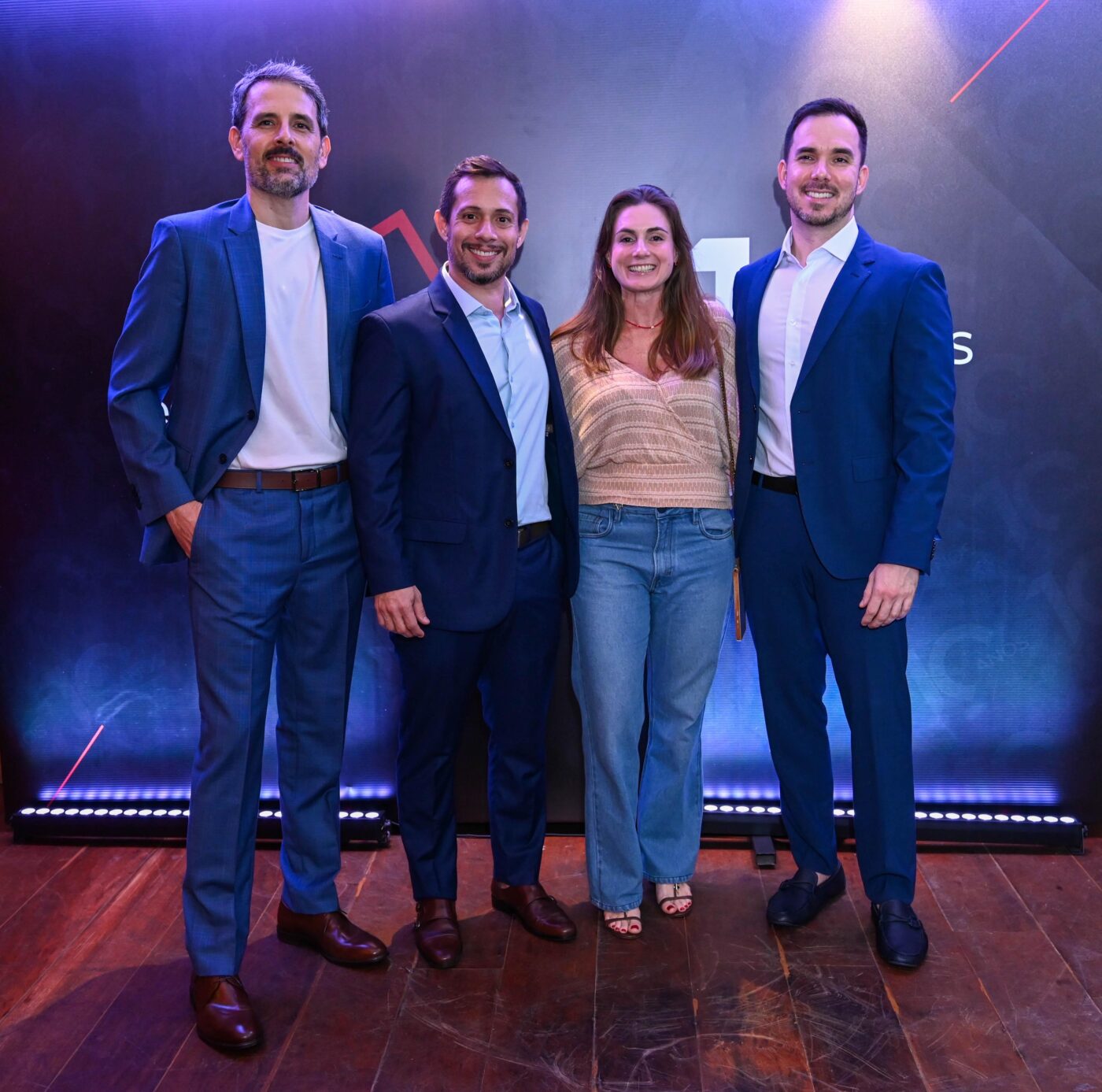 Ricardo Gesteira, André Fialho,  Ana Paula Diel e Rodrigo Oliveira