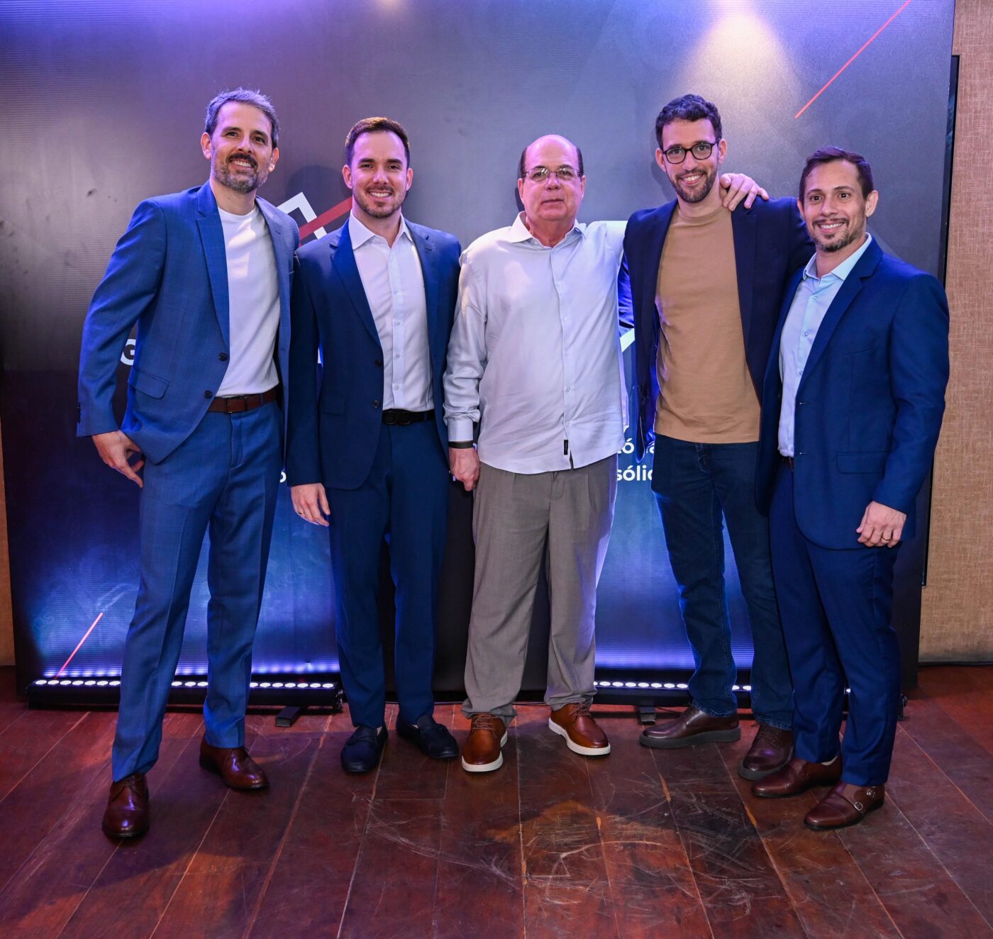 Ricardo Gesteira, Rodrigo Oliveira, Wanderley Ribeiro, Frederico Segundo e André Fialho