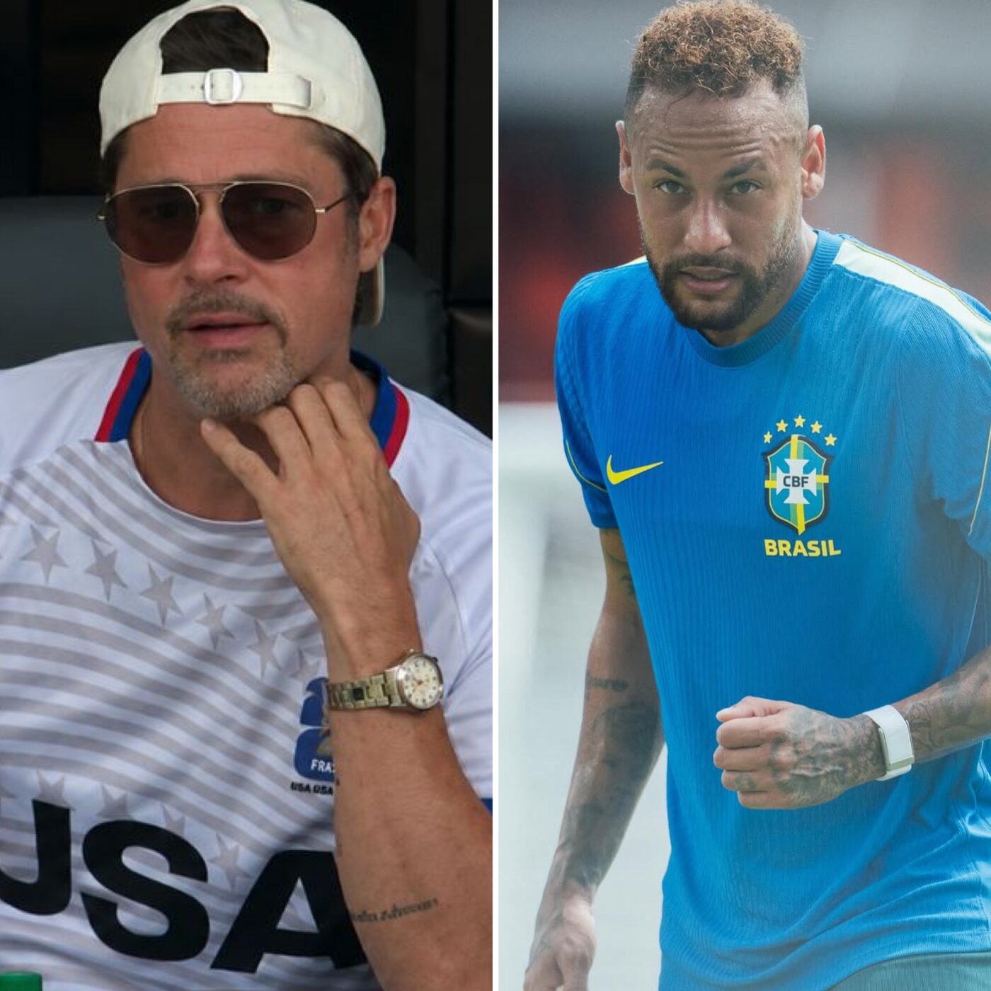 Brad Pitt ironiza desempenho de Neymar em campo: ‘Precisa de ajuda’