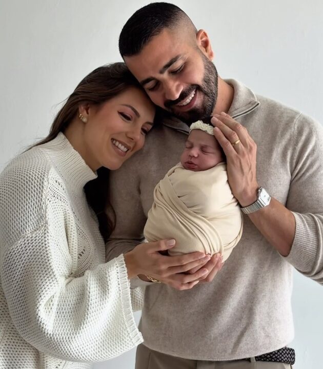 Rafa Marques e Pati Guerra mostram registros inéditos da filha Malu e encantam seguidores