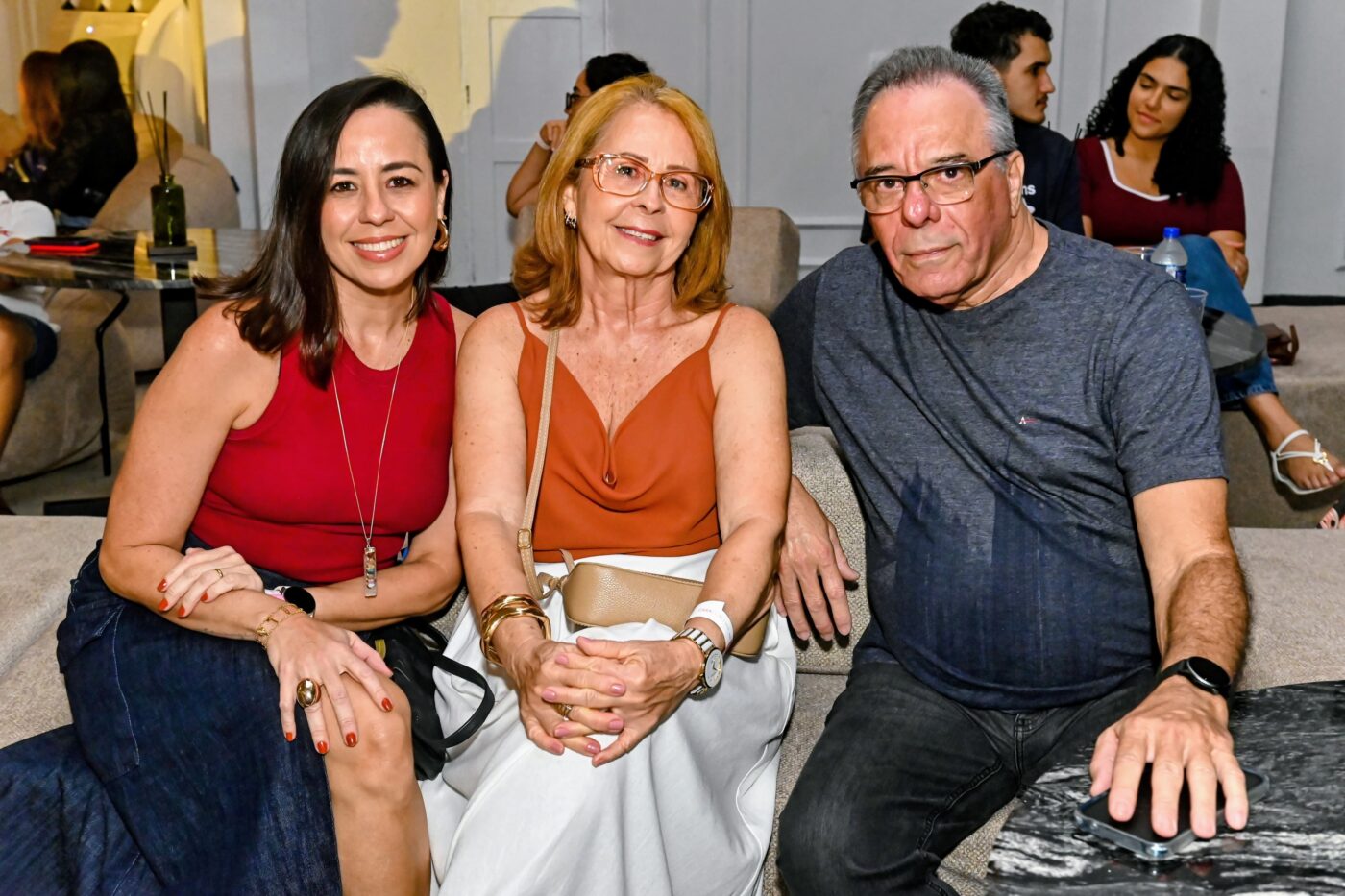 Lais Campos, Ana Virgínia e Ney Oliveira