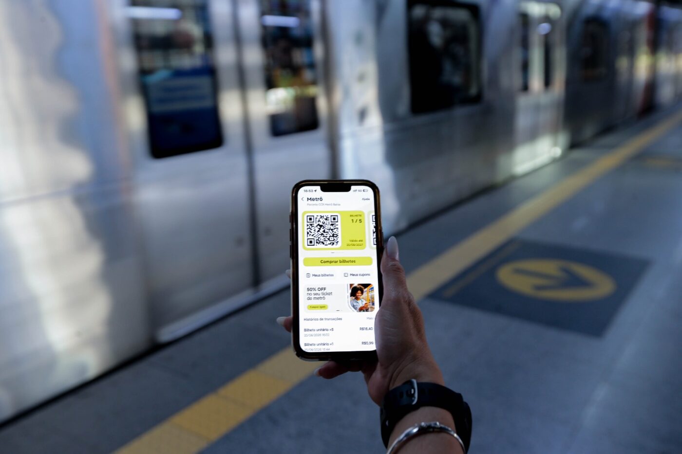 Salvador é a primeira cidade do país a testar compra de bilhete do metrô pelo app da 99