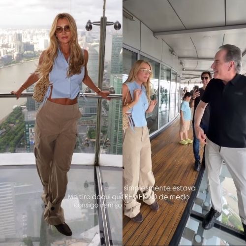 Ana Paula Siebert enfrenta medo nas alturas e faz proposta inusitada a Roberto Justus