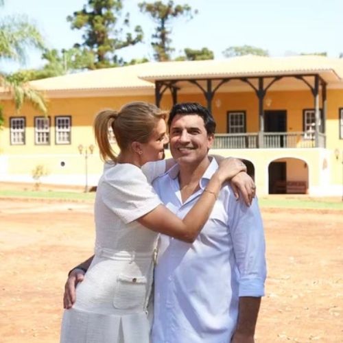 Ana Hickmann e Edu Guedes transformam fazenda de 180 anos para casamento com vila italiana e jardim assinado pela apresentadora