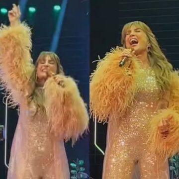 Claudia Leitte canta em leilão de Neymar e emociona convidados com música inédita